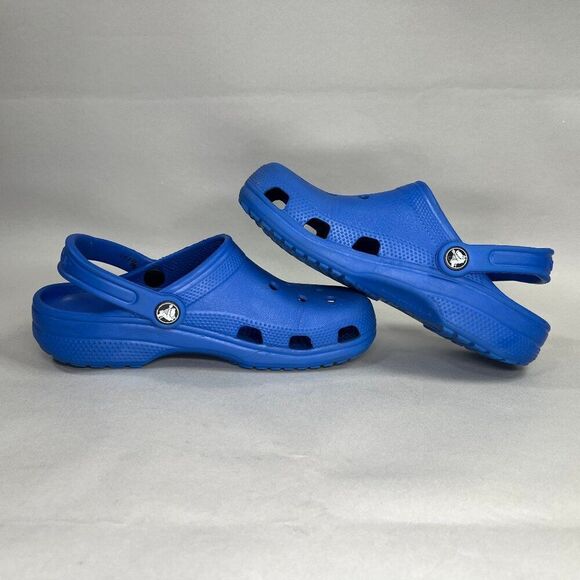 Crocs Classic Clogs Women's 6 Blue Outdoor Activewear Athletic Recovery Sandals - Picture 7 of 11